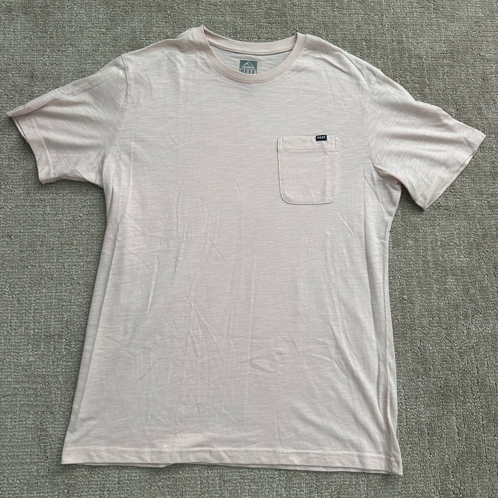Reef Men's Soft Pink Short Sleeve Tee